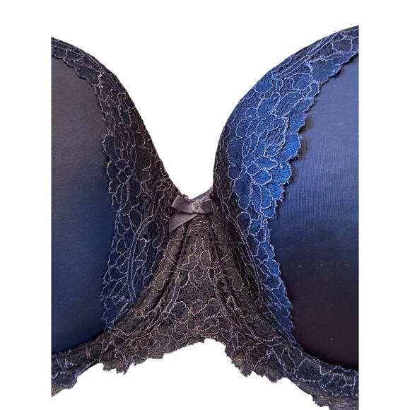 VICTORIAS SECRET black strapless bra size 34D - Picture 2 of 7